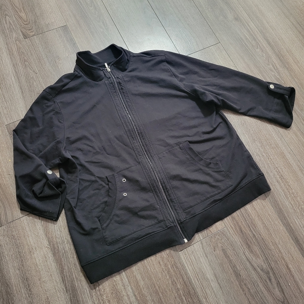 Carroll Reed 3/4 Sleeve Zip Sweater